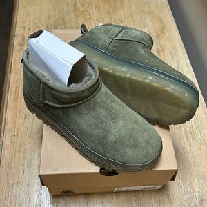 Brand New Olive Ultra Mini Ugg Boots